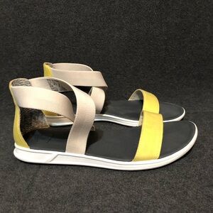 Reef Shoes Women’s Rover Hi Yellow/Tan Comfort Slip On Strappy Sandals Size 8